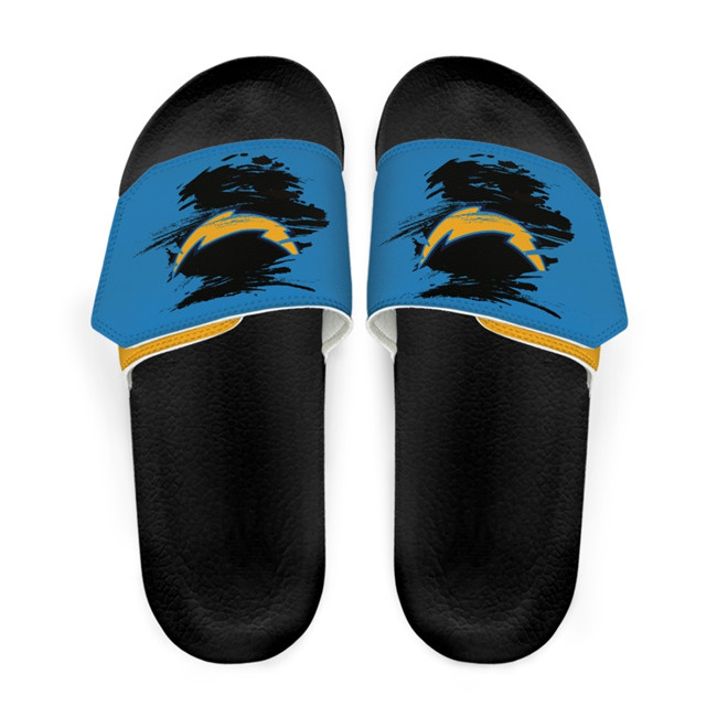 Men's Los Angeles Chargers Beach Adjustable Slides Non-Slip Slippers/Sandals/Shoes 003